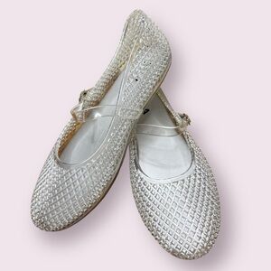 MIA Gianne Jelly Flats – Size 9 – Clear